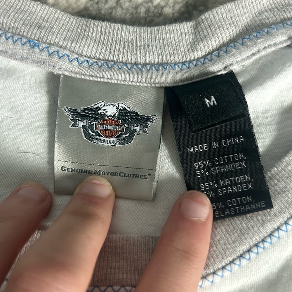 harley davidson mid sleeve t shirt